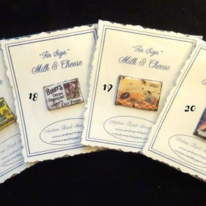 Miniature Tin Sign for the Dairy & Ice Parlor 1/12 scale choose ONE image 3