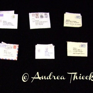Miniature PERSONALISED envelope with letter - 1/12 scale