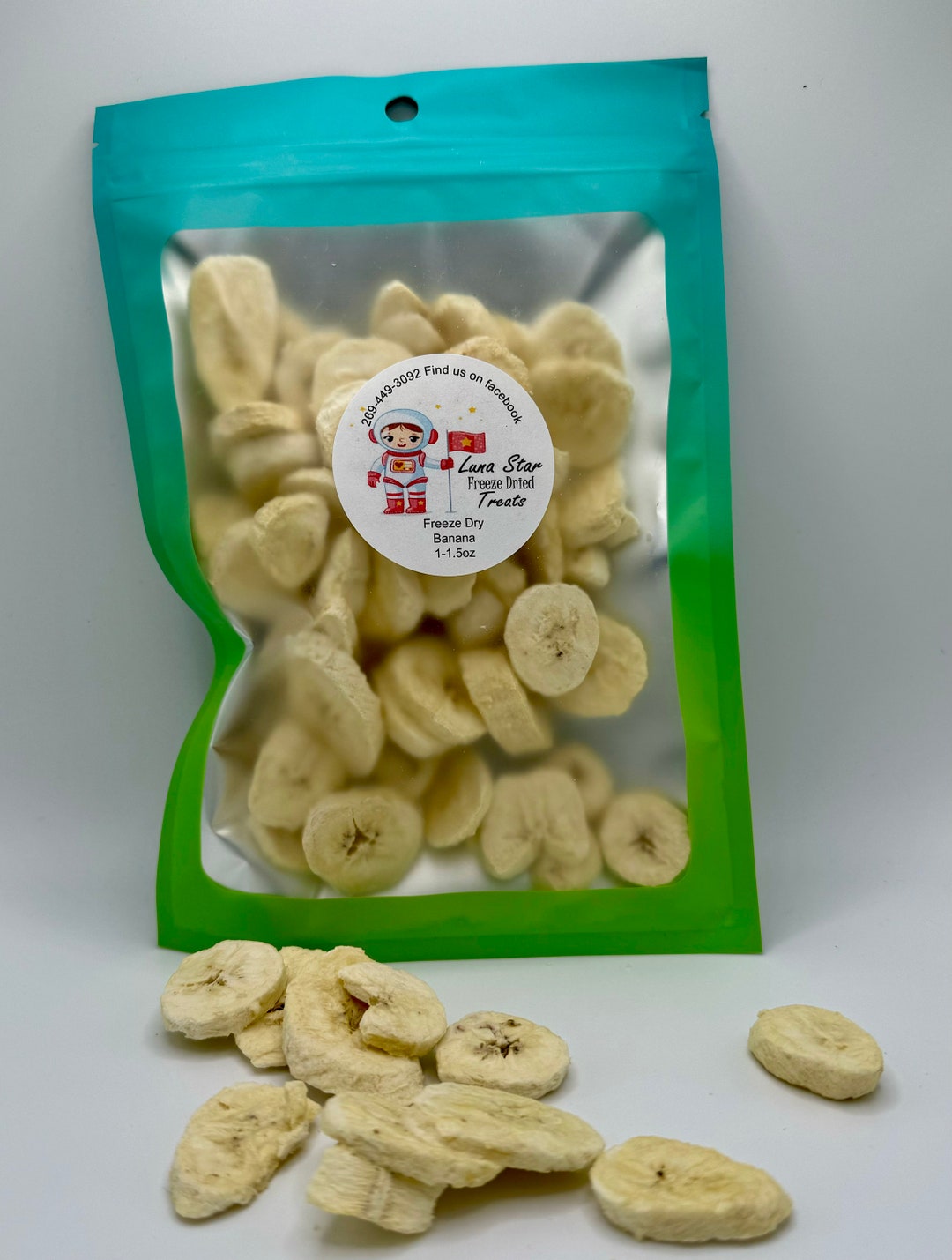 Freeze Dried Banana Chipsgreat Healthy Snack 1.5oz Etsy
