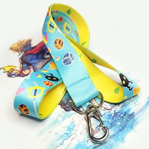 Kingdom Hearts: Double-Sided Reversible Pattern Lanyard