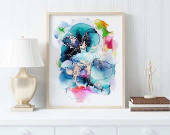 Fluid Art - Abstract Art - Alcohol Ink Art - Modern Art - Wall Decor