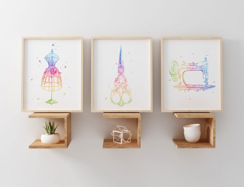 Sewing Gifts For Sewers Art Machine Wall Decor Room Grandma
