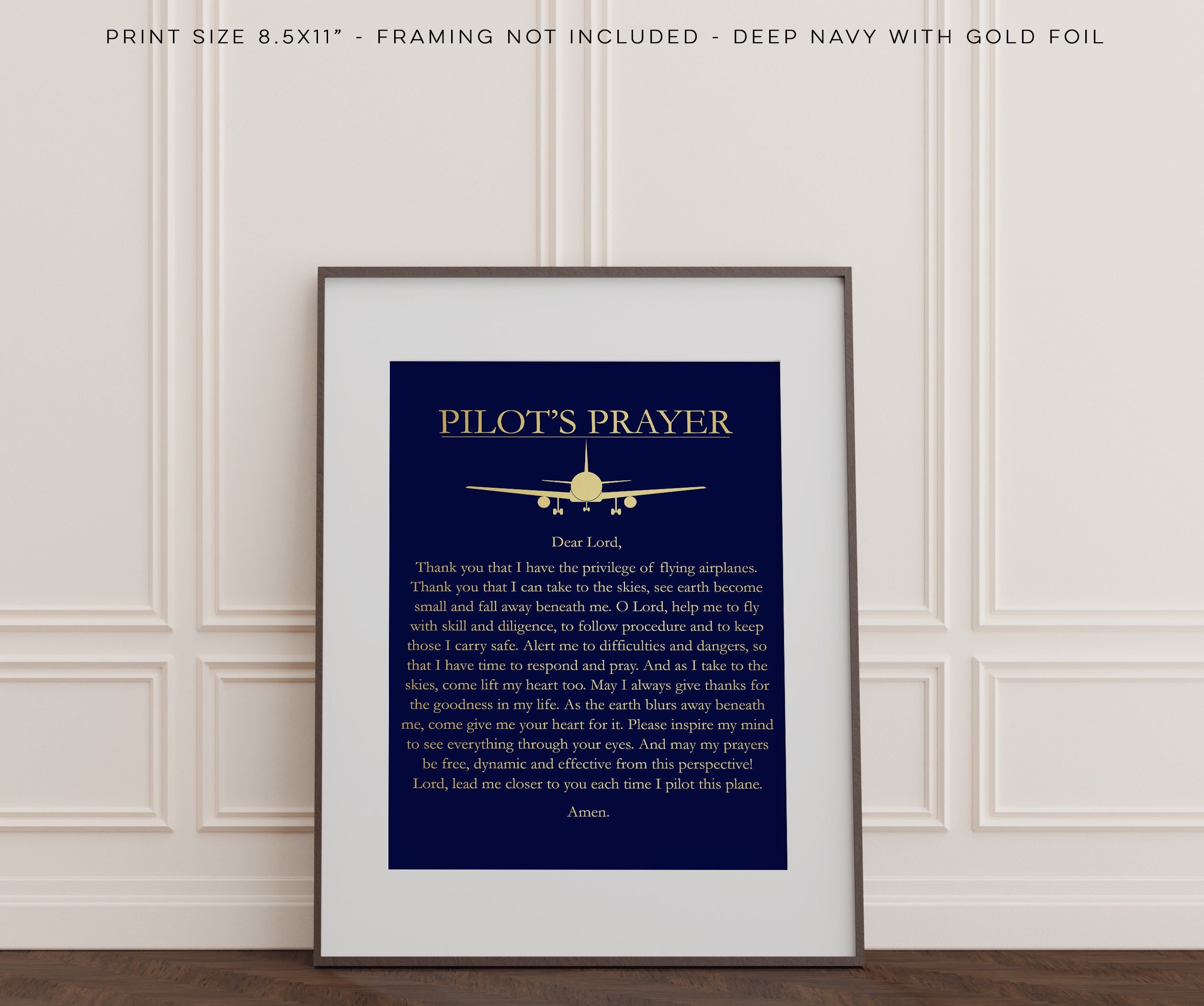 Pilot Gifts for Men - Airman Gift - Pilot's Prayer - Aviation Art Print -  8.5x11 Inches - Etsy, image size:2514x2100