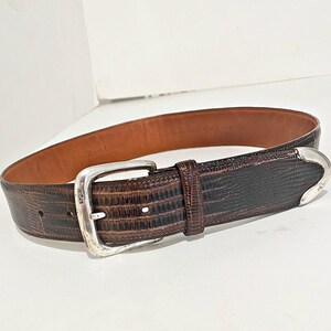 Ralph Lauren vintage belt – genuine lizard (30) Vintage POLO RALPH LAUREN Genuine Lizard Skinny Belt 30  main image 2