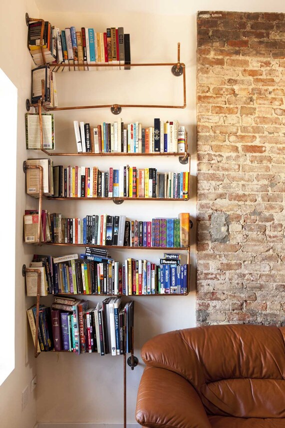 MadeToOrder Copper Pipe Shelving Etsy