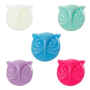 17mm Colorful Owl Cabochons