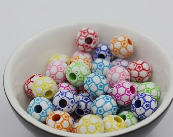 Soccer Team Beads-12mm
