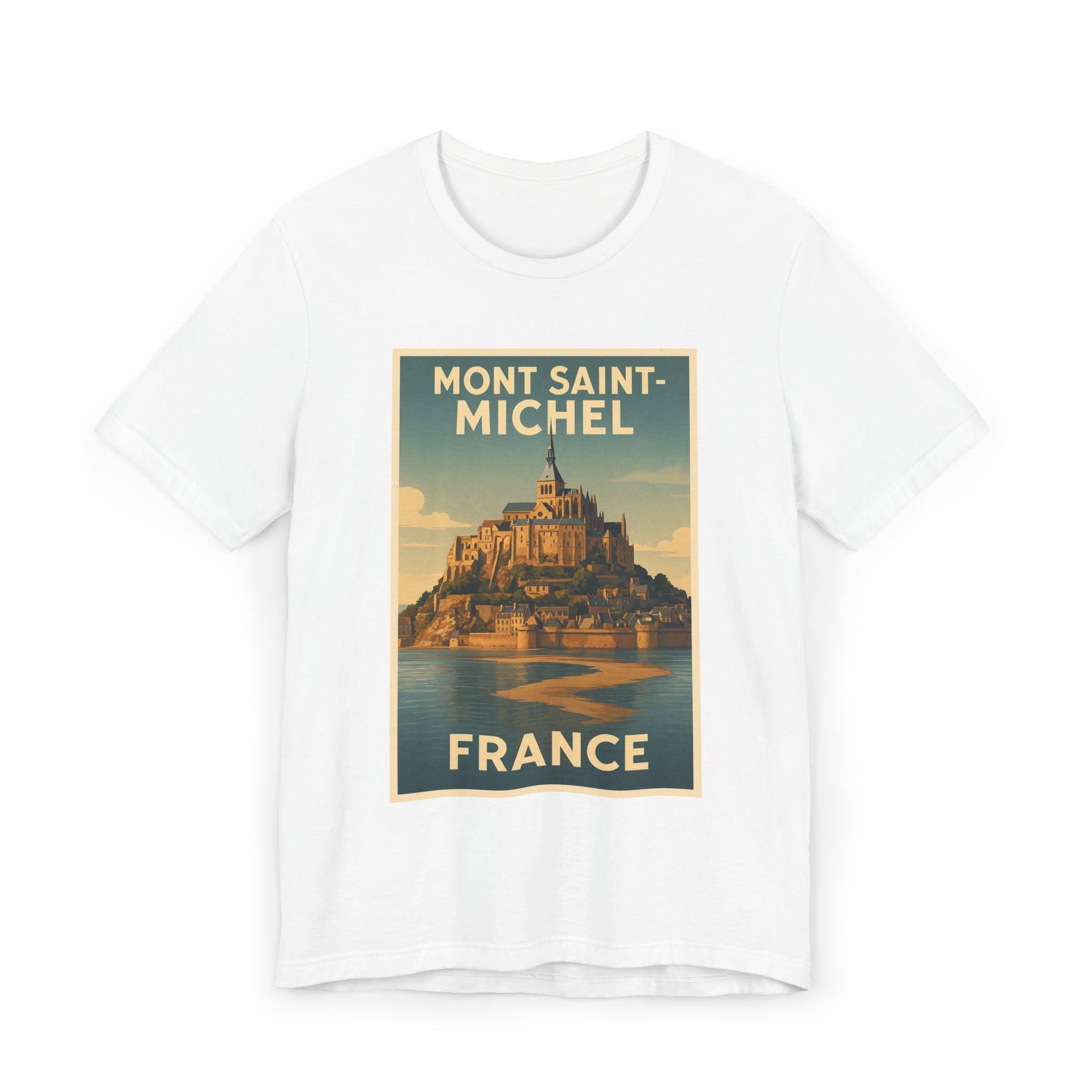 ★Le Mont Saint Michel★ unisex back print tshirtsoatmeal LR Mont St Michel Shirt - Etsy