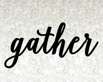 gather sign - porch sign - entryway sign-Dinner Sign