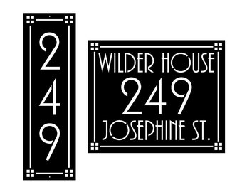 Personalized Address Metal Sign - Custom Address sign