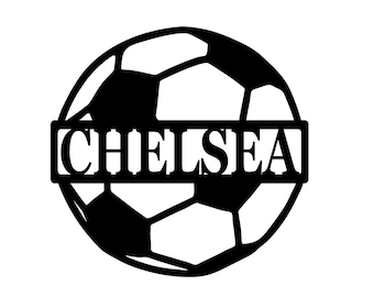 Personalized soccer Metal Sign - Custom metal soccer Name sign
