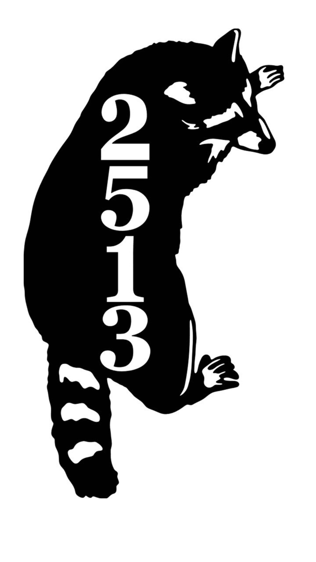 Personalized Raccoon Address Metal Sign Custom Raccoon Address Sign - Etsy