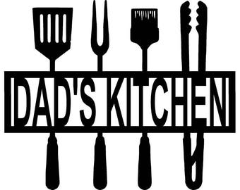 Kitchen - Kitchen sign - Personalized Kitchen Metal Sign - Custom Kitchen sign-Gifts