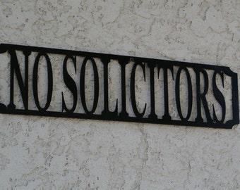 No Solicitors Sign - No Solicitors Metal Sign-Made in USA