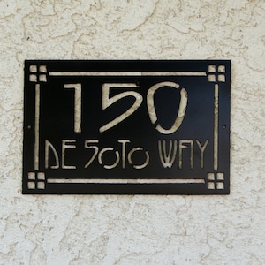 Personalized Address Metal Sign - Custom Address sign