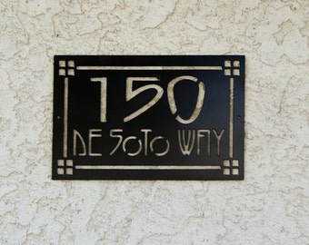 Personalized Address Metal Sign - Custom Address sign