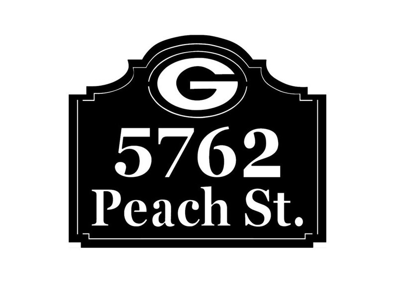 Bulldogs Address Sign Personalized Address Metal Etsy