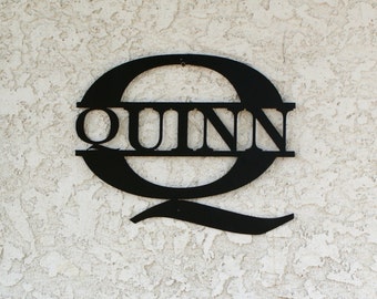 Personalized Monogram - Monogram Letter Sign - Personalized Name Metal Sign - Custom metal Name sign - Metal Monogram - Monogrammed Letter
