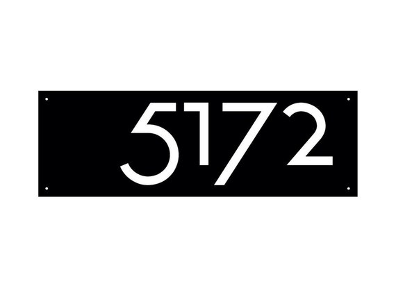 Personalized Address Metal Sign - Custom Address sign