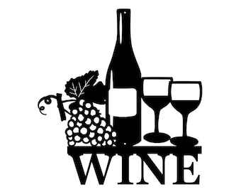 Wine Metal Sign - Wine sign - Vino sign