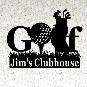 Golf sign - Personalized Golf Metal Sign - Custom Golf sign