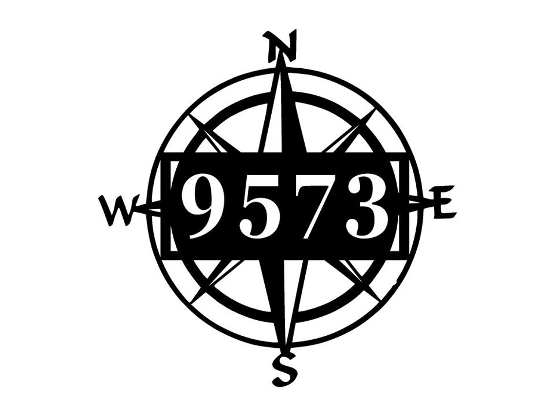 Nautical star address sign Personalized Address Metal Sign Etsy