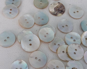 MOP buttons (48) - Mother-of-pearl buttons