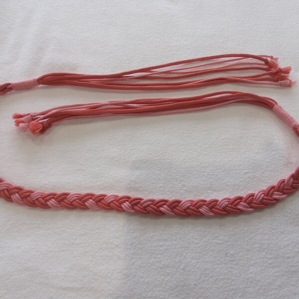 braided leather tie belt