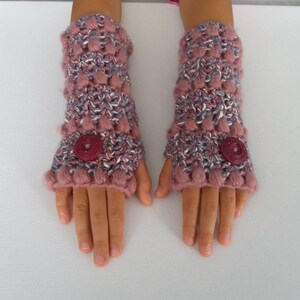 Wrist warmers, fingerless gloves - small/medium
