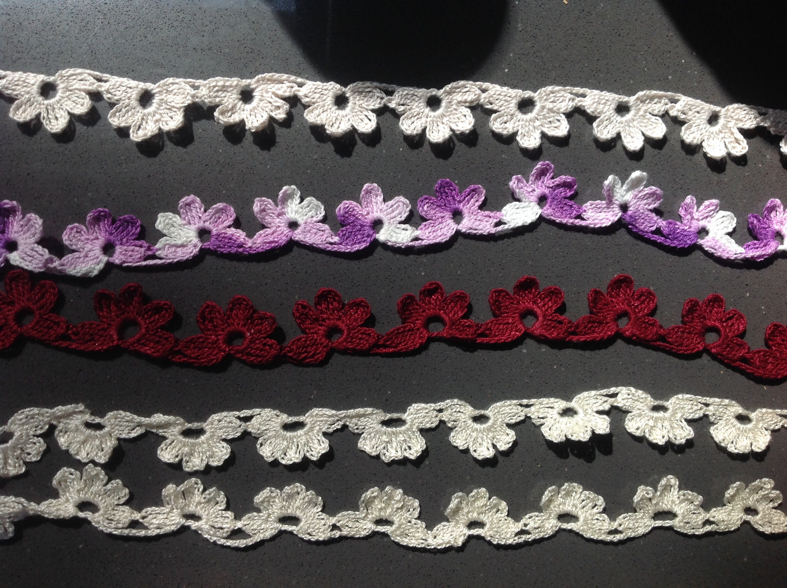 Crochet Boder, Ribbon, Trim, Edging by MWC - New - Etsy