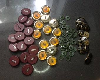 Botones, 4 juegos - vintage