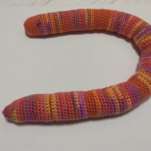 Draft stopper, crocheted snake, weighted