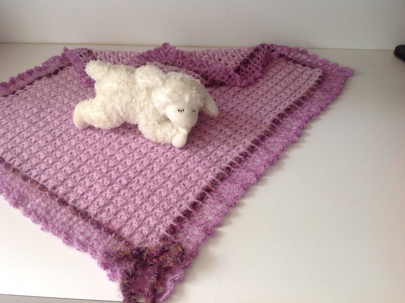 Crochet Baby Blanket Lavender II Small by MWC Etsy