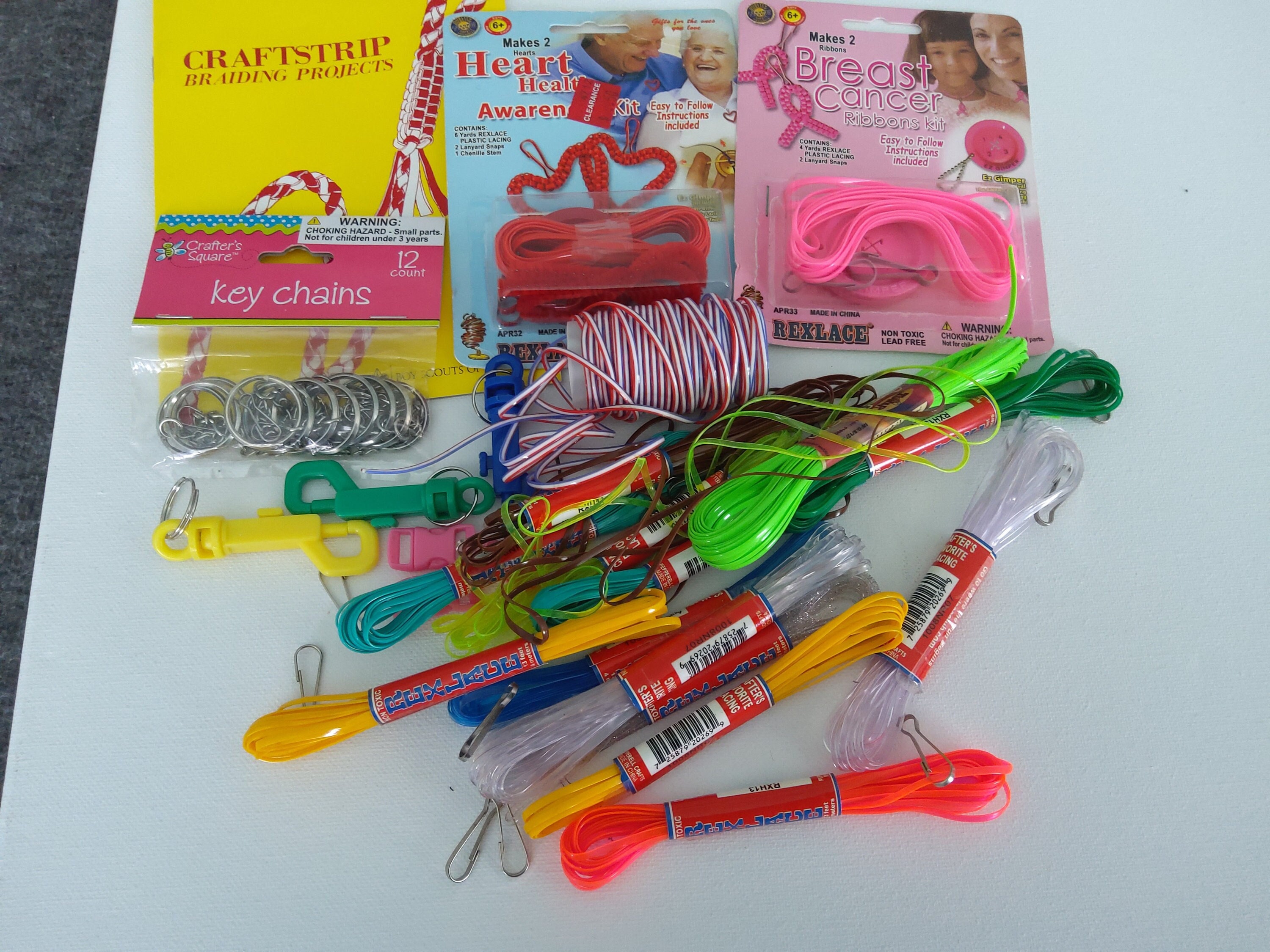 Vacation Bible School Plastic Craft Lace Lanyard Gimp String Kit Makes 10  Lanyards 