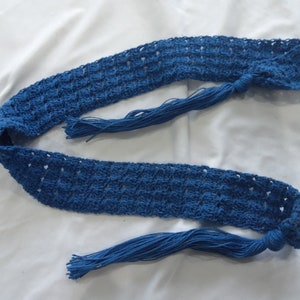 crochet tie belt by MWC