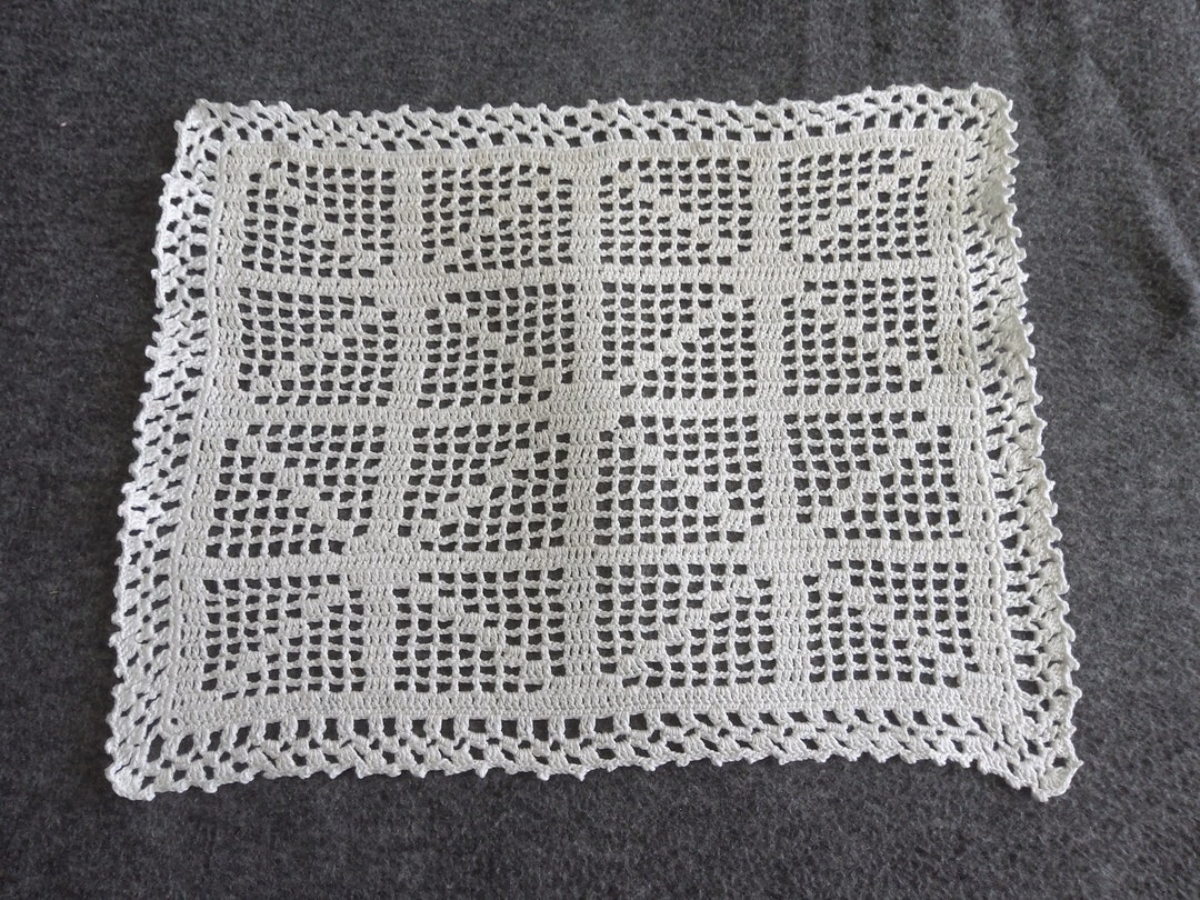 Rectangular Doily, White by Mywaycrochet - Etsy