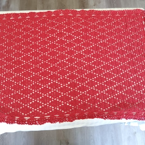 röd duk av Mywaycrochet
