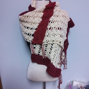 shawl, lace wrap, all cotton by MWC