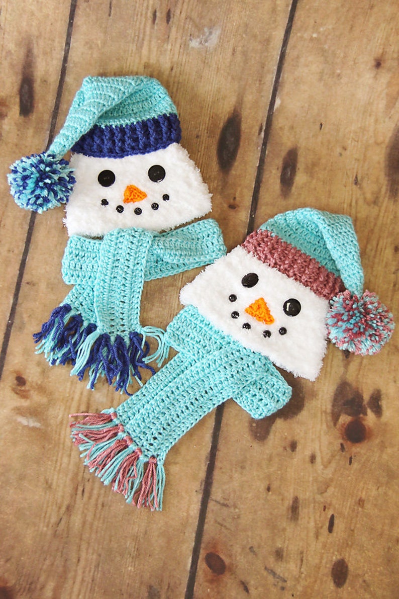 Newborn Snowman Cocoon, Matching Hat and Scarf, Crochet Snowman Cocoon, Snowman Photo Prop, Christmas Card Photo Prop, Baby Shower Gift image 6