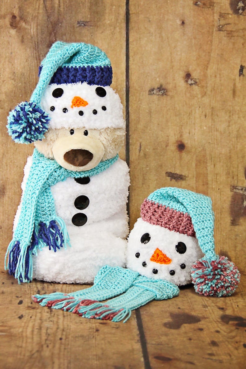 Newborn Snowman Cocoon, Matching Hat and Scarf, Crochet Snowman Cocoon, Snowman Photo Prop, Christmas Card Photo Prop, Baby Shower Gift image 5