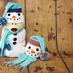 Newborn Snowman Cocoon, Matching Hat and Scarf, Crochet Snowman Cocoon, Snowman Photo Prop, Christmas Card Photo Prop, Baby Shower Gift image 2
