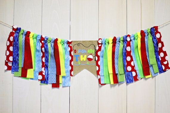 O-fish-ally-two High Chair Banner, Birthday Fishing Banner, Fishing Photo  Prop, Baby Fishing Party Decor, O Fish-ally Two Party 
