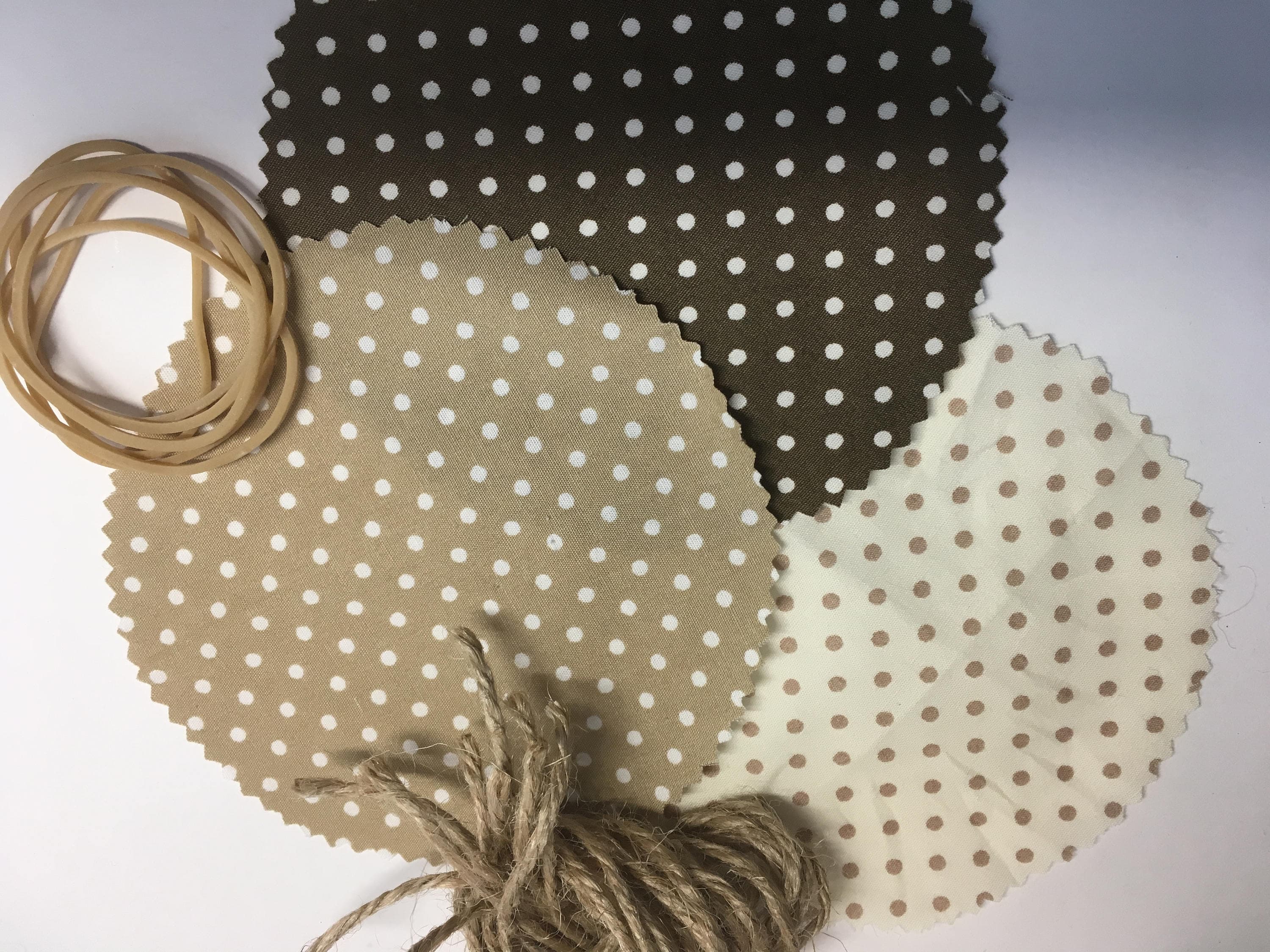 Jam Jar covers Fabric pot covers Jam pot covers mini jar Etsy