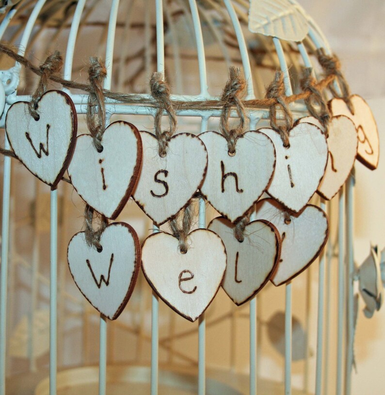 Wedding Bunting Wishing Well Garland Wishing Well Banner Wedding Decoratio Wedding signage