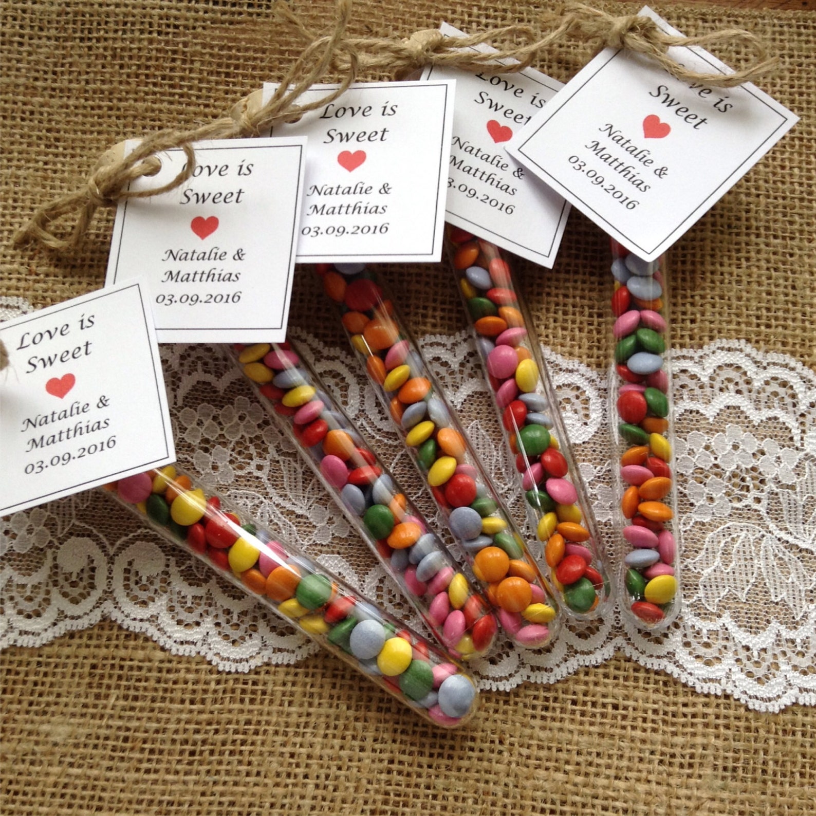 Test tube favours Love is sweet Wedding favors Party favors Etsy