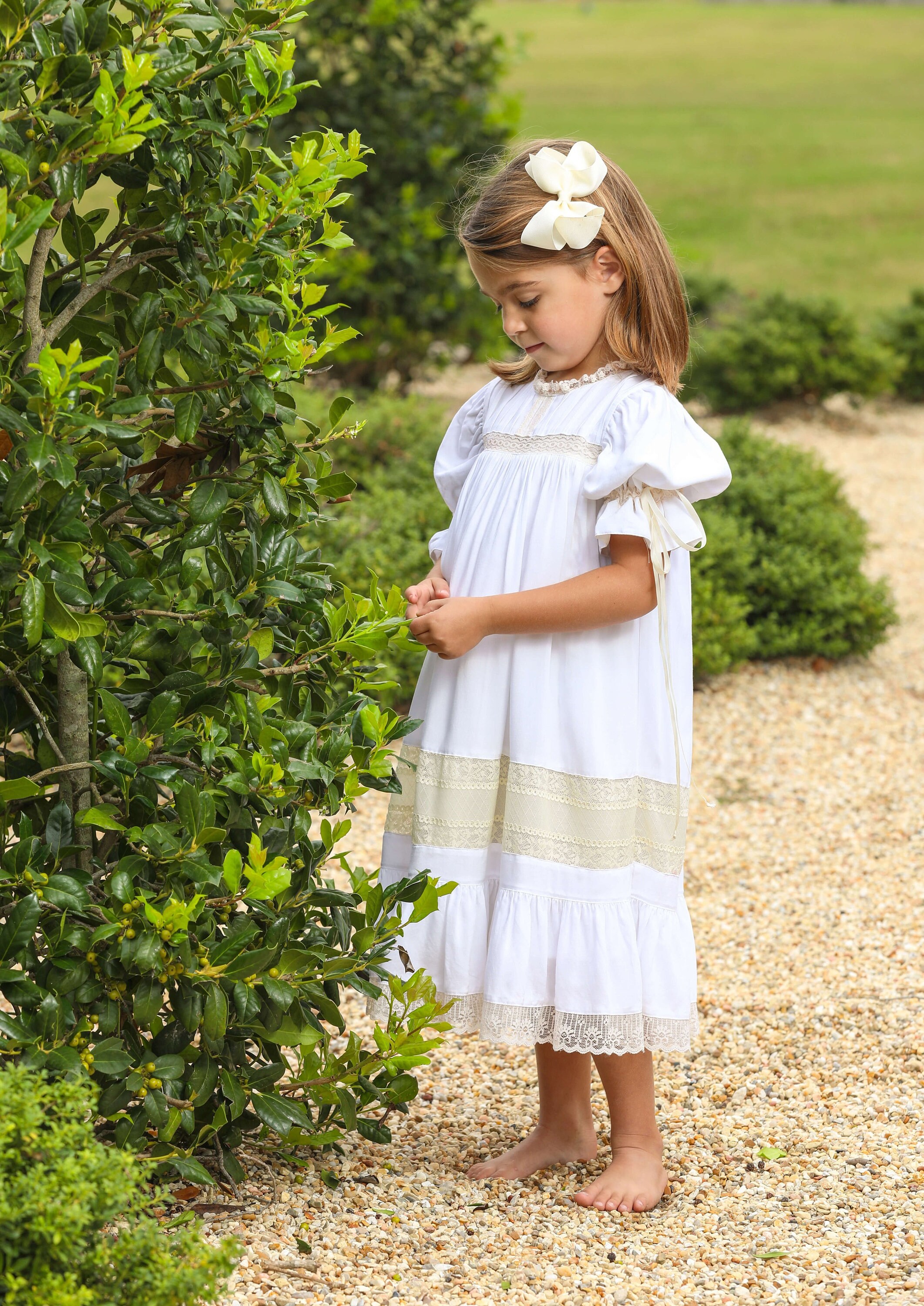 White/Ecru Heirloom Dress