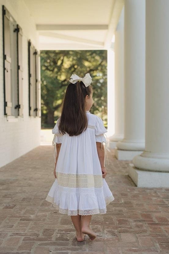 White/Ecru Heirloom Dress