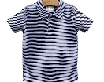 Michael Polo- Navy Stripe