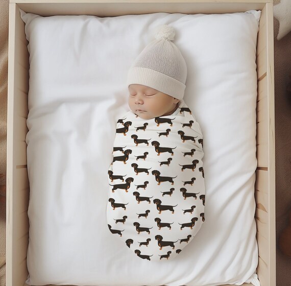 Dachshund Baby Swaddle Blanket Baby Gift Dog Nursery Puppy Nursery Dachshund Mom Dog Mom Baby Blanket Baby Throw Etsy