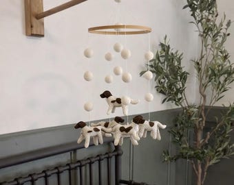 German Shorthaired Pointer Baby Mobile: GSP Nursery . Duck Hunting . Bird Dog . Dog Decor